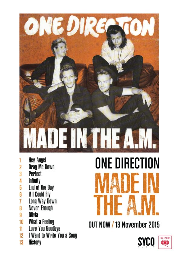 One Direction Made in AM Poster